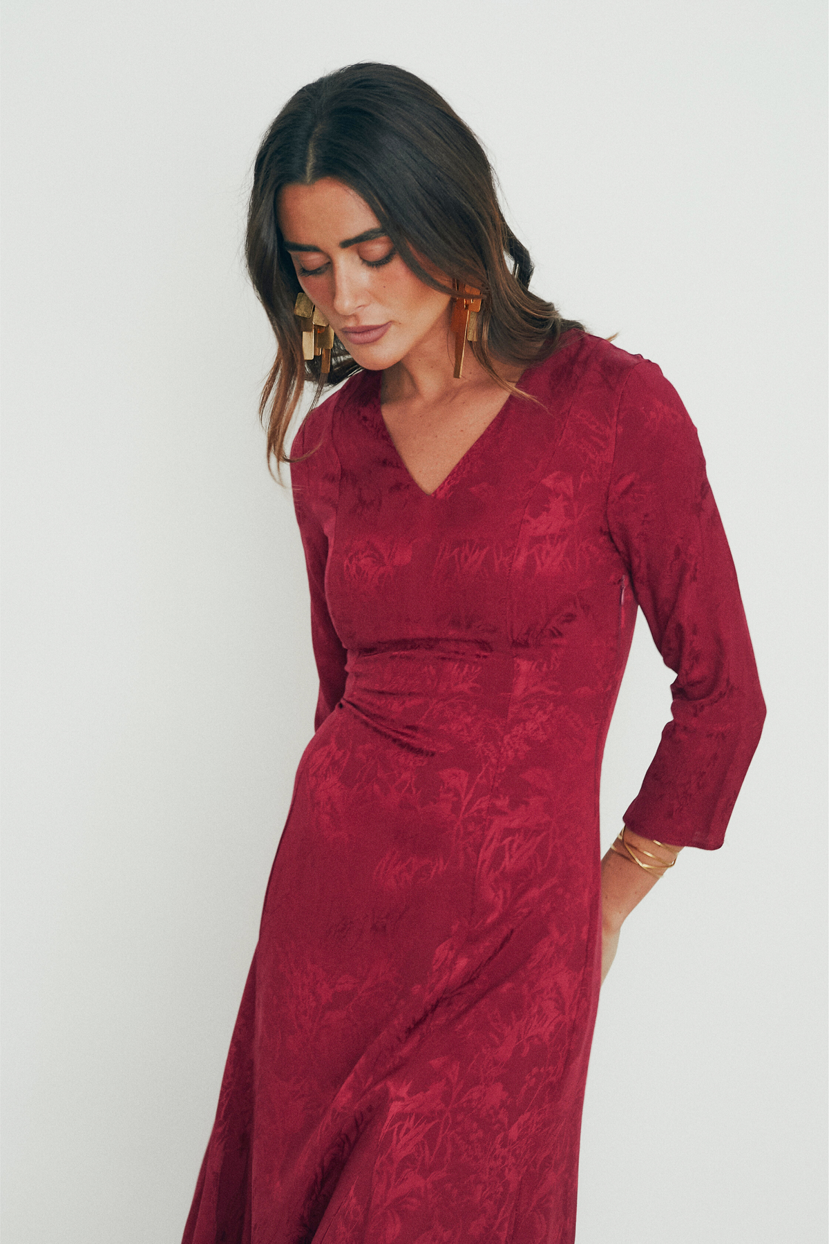 VESTIDO INÉS GRANATE