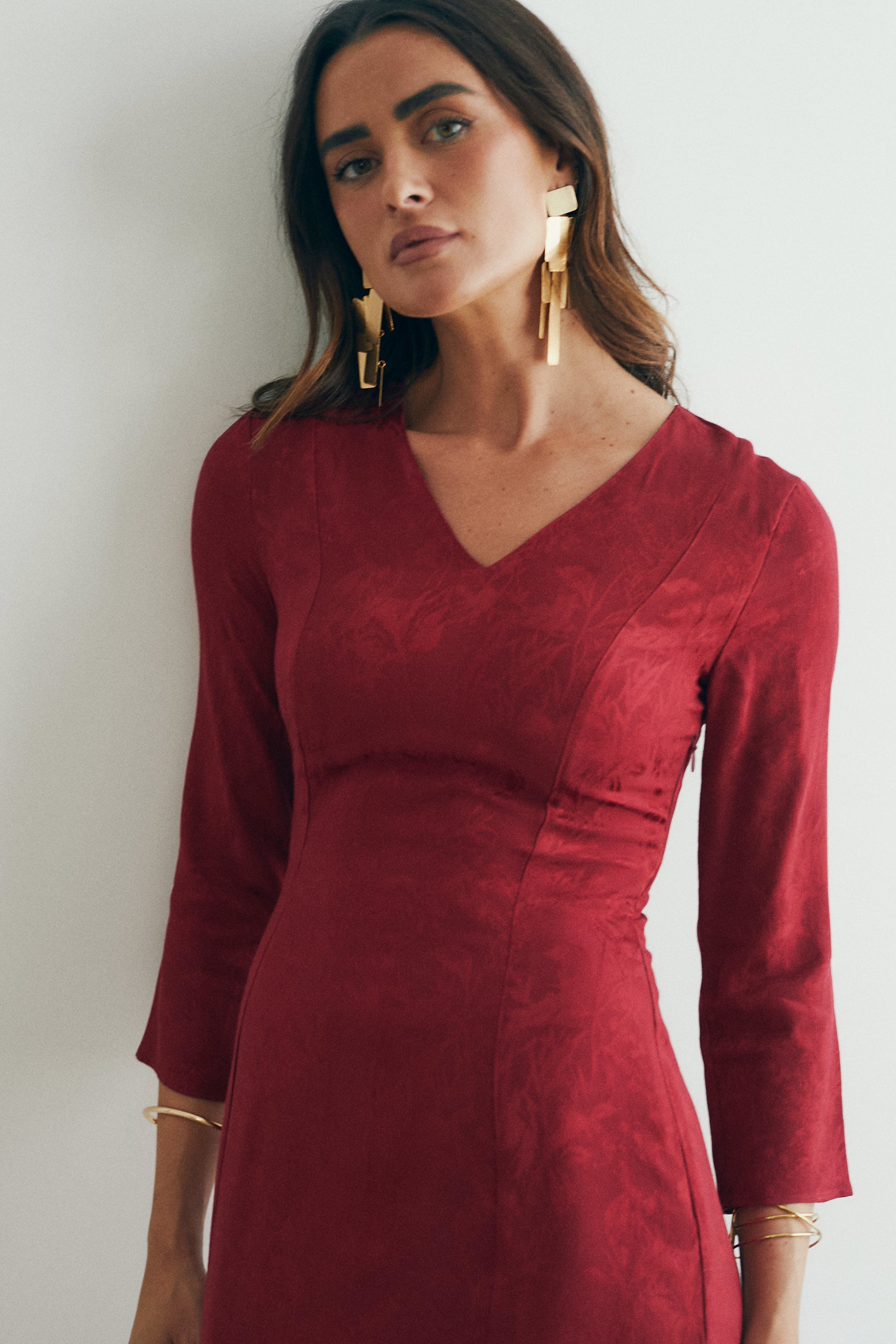 VESTIDO INÉS GRANATE