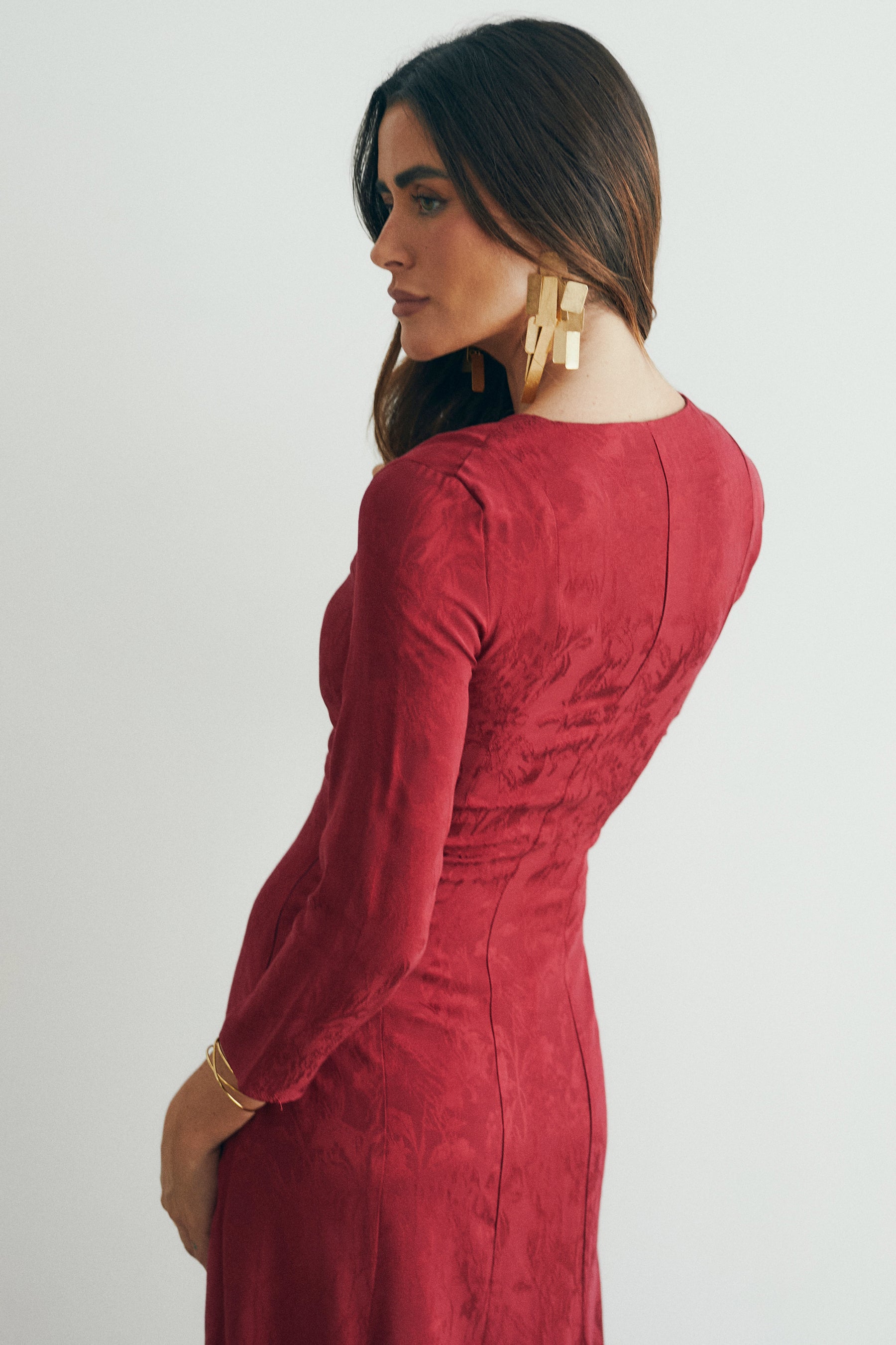 VESTIDO INÉS GRANATE