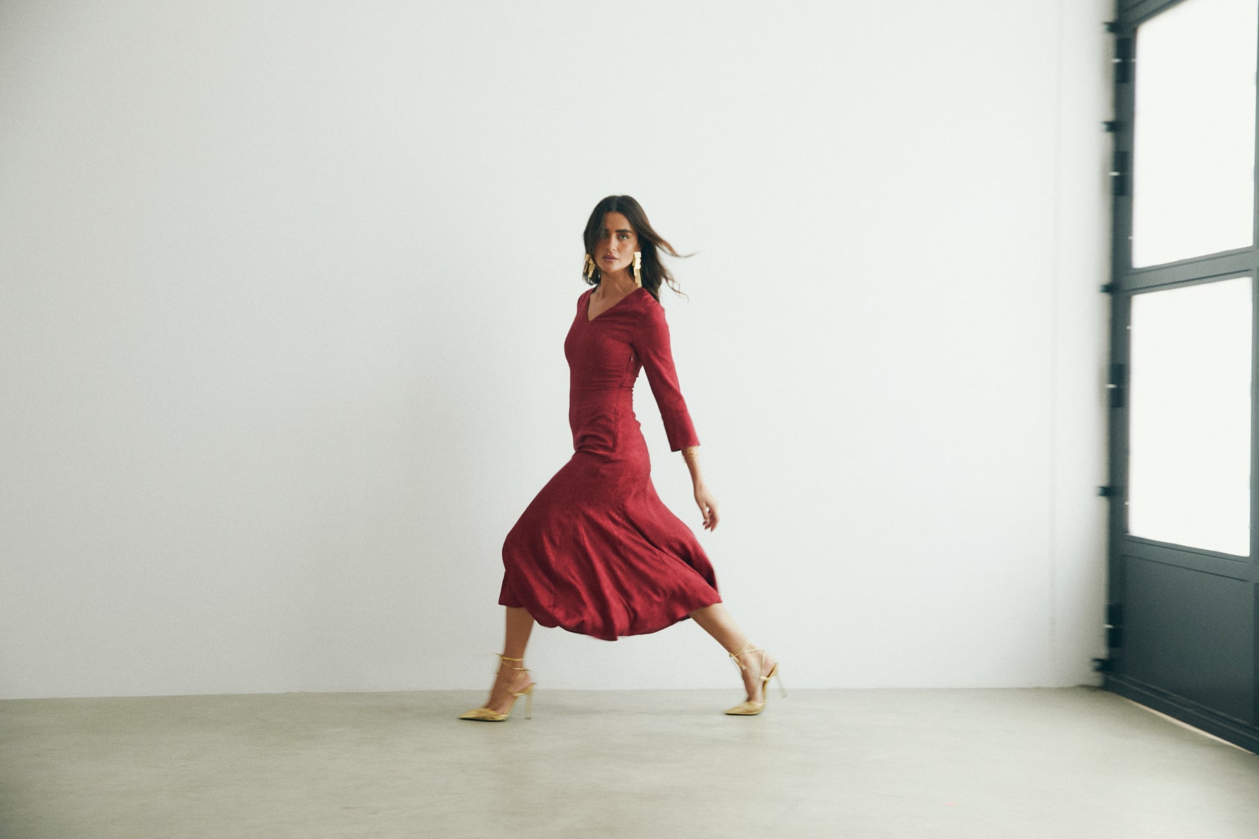 VESTIDO INÉS GRANATE