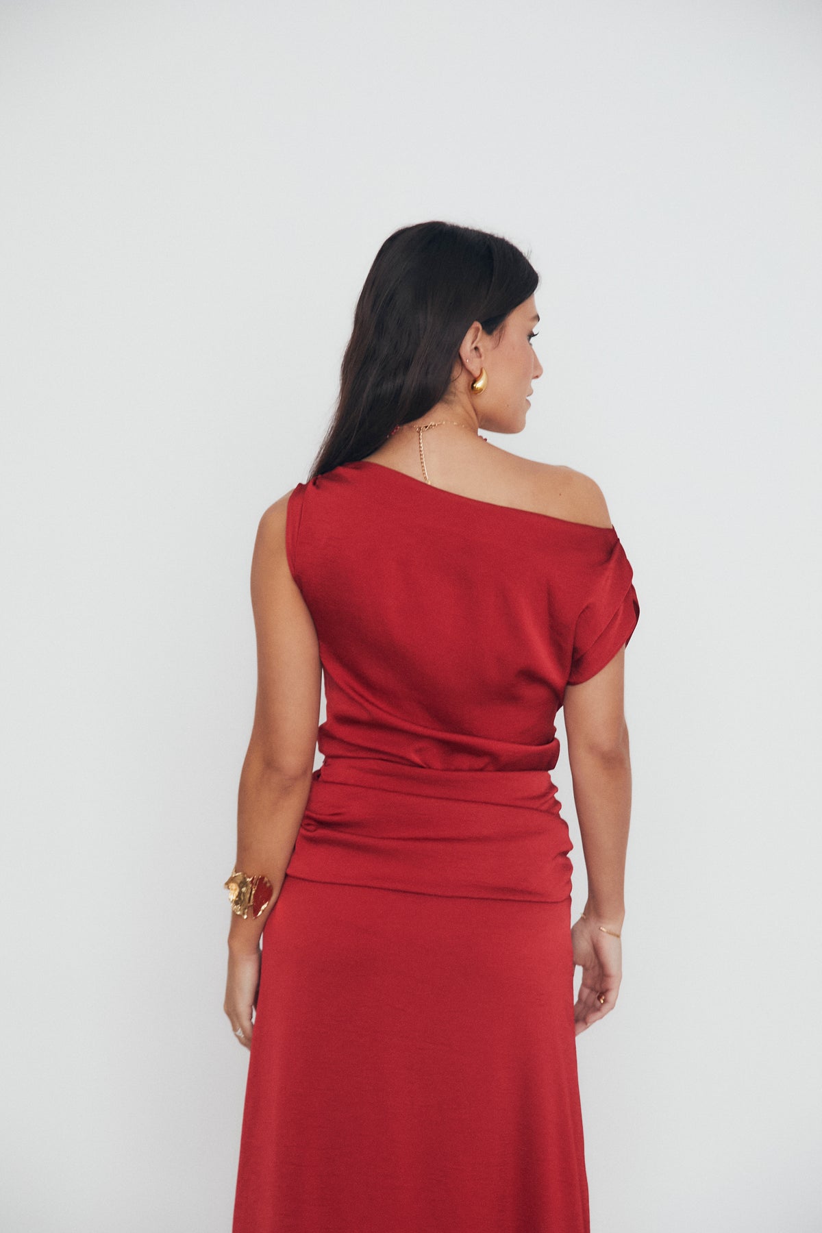 TOP AIDA SIN MANGAS ROJO