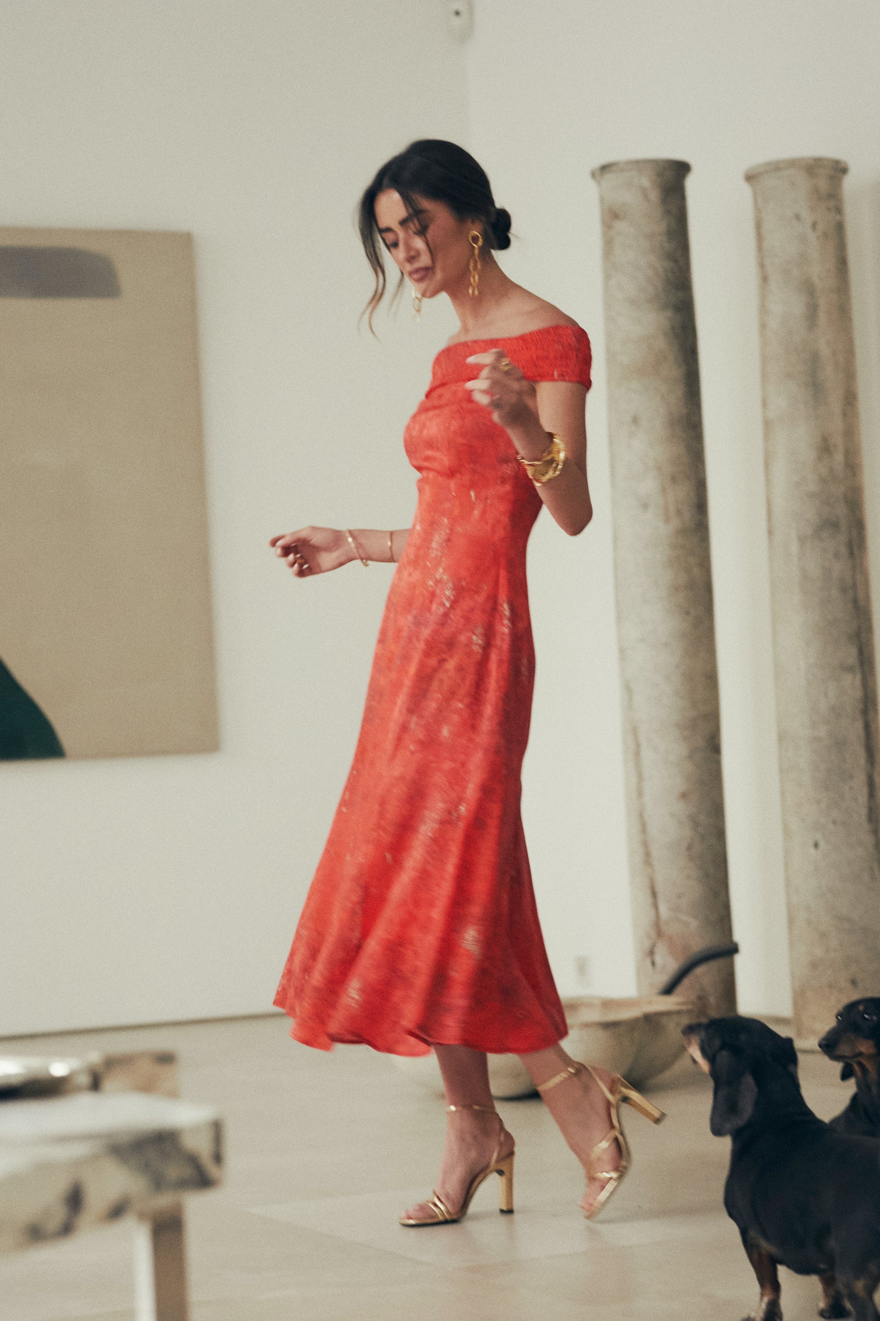 VESTIDO CLAUDIA EST. ROJO