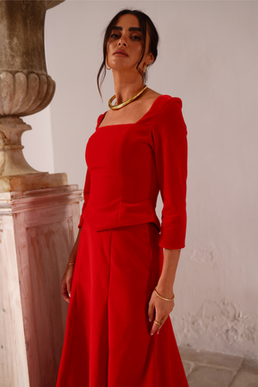 TOP CARMEN, terciopelo