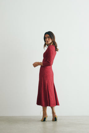 VESTIDO INÉS GRANATE