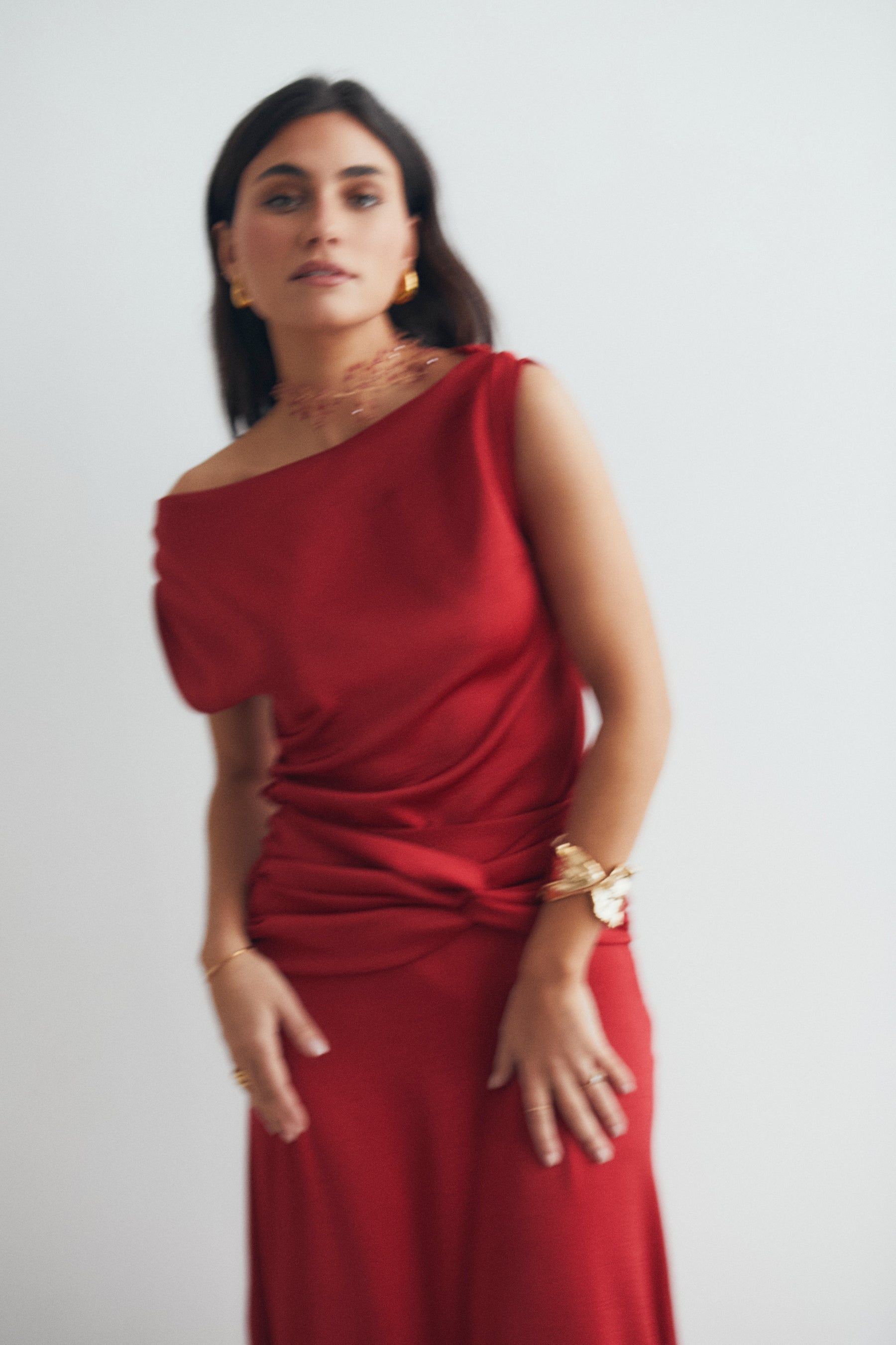 TOP AIDA SIN MANGAS ROJO