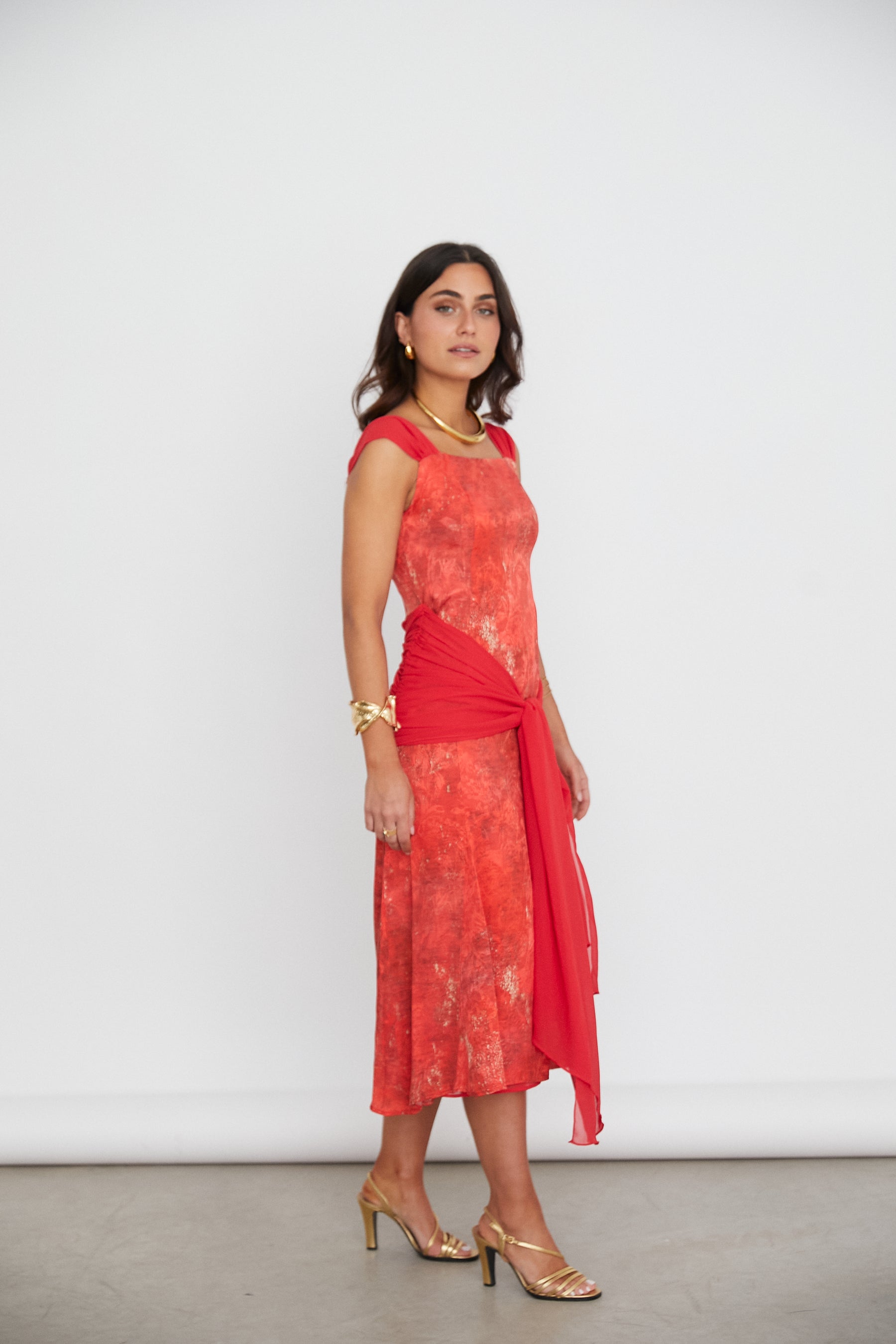 VESTIDO CLAIRE EST. ROJO