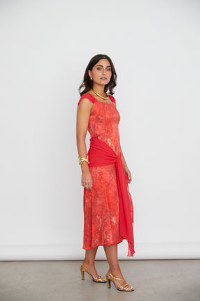 VESTIDO CLAIRE EST. ROJO