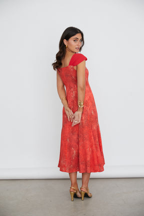 VESTIDO CLAIRE EST. ROJO