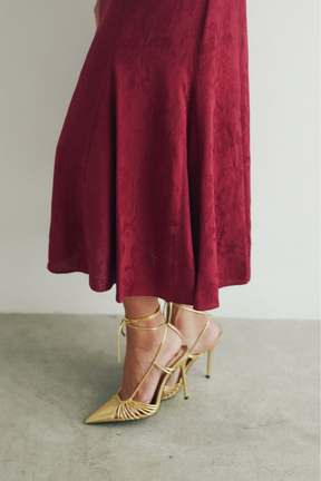 VESTIDO INÉS GRANATE