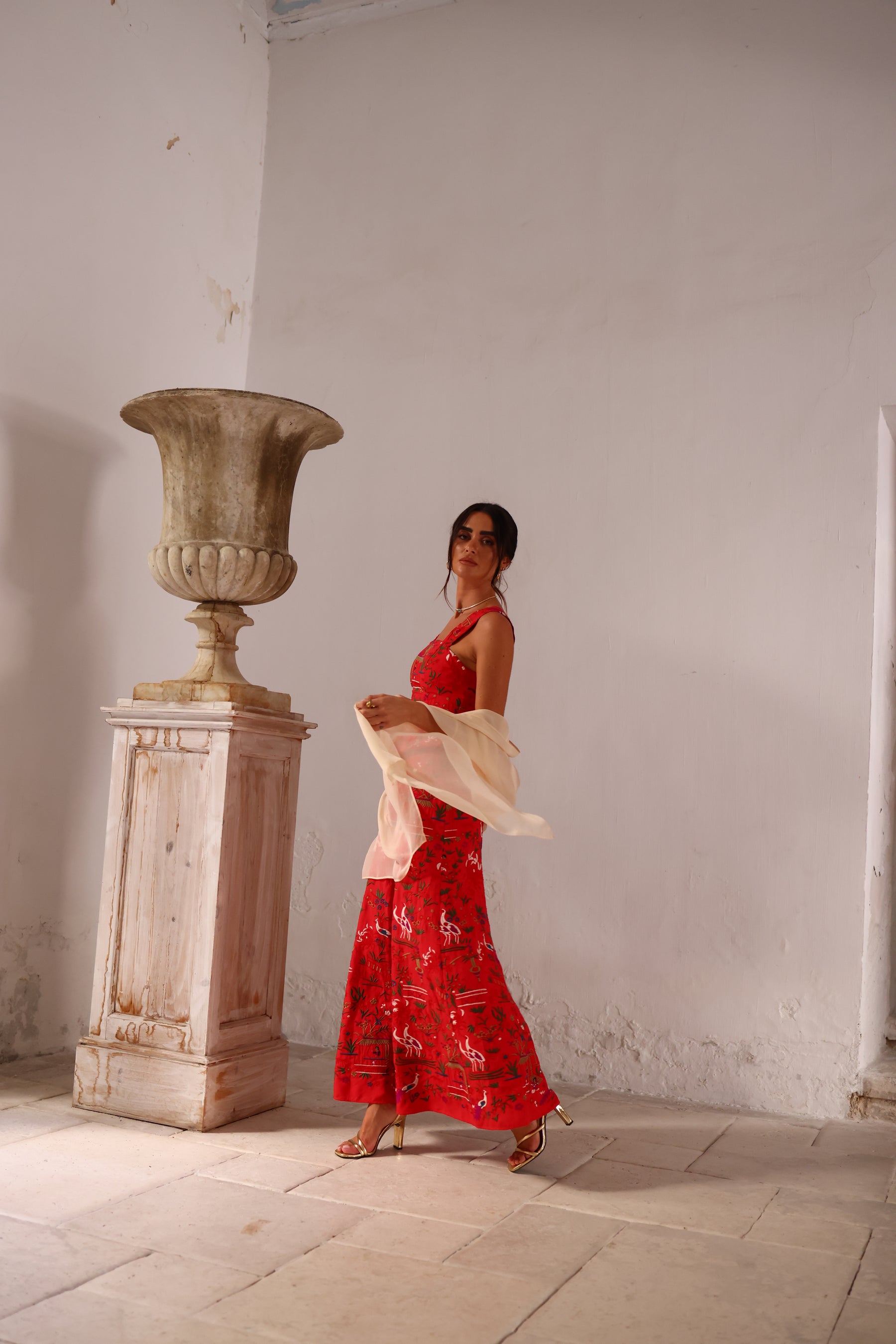 CHAL DE SEDA NATURAL MARFIL